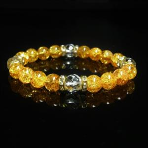 沖縄ハブ琉石＆秘紅石緑水晶超金運ブレスレット 宝くじ運 すごい波動