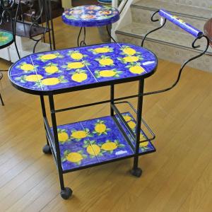 イタリア テーブルセット レモン・グリーン ガーデンテーブル チェア 3