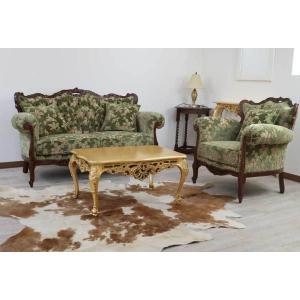 イタリア リビングテーブル 117cm センターテーブル 象嵌 ローテーブル