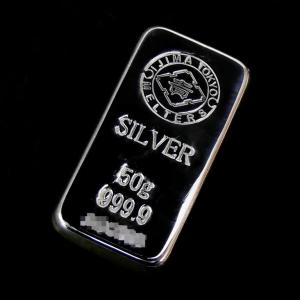 純銀 インゴット 徳力本店 100g 流通品 日本製 銀 シルバー バー 保証