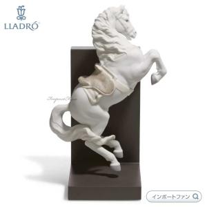 LLADRO（リヤドロ） 駆ける馬 ホワイト ウマ 午 干支 置物 01008682