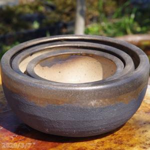 信楽焼 植木鉢 生子懸崖鉢 10号（直径31.5cm 高さ33cm） 【送料無料