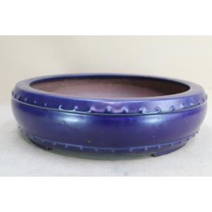 盆栽鉢】 時代鉢 古瀬戸 青磁長方鉢（左右19.5cm 無傷）いよじ園