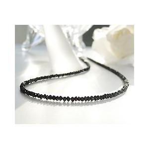 天然 ブラックダイヤ 20カラット ネックレス K18ゴールド ユニセックス