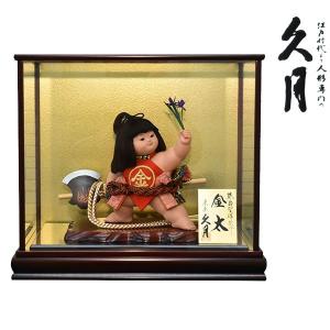 久月 五月人形 ケース飾り ケース入り 5月人形 コンパクト 兜飾り 金