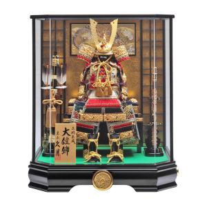 久月 五月人形 兜ケース飾り 兜飾り 13号兜 取付ケース入 オルゴール付