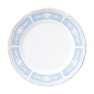 ノリタケ Noritake レースウッドゴールド 18cmプレート 中皿 ブルー