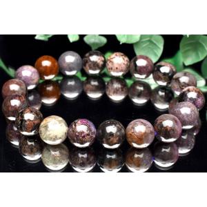 1点物】高品質◇勝利の石 ルビーインゾイサイト 7.5mm ブレスレット