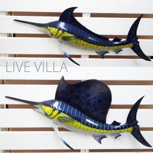 カジキ 置物 ソードフィッシュ ブロンズ 完成品 アニマルオブジェ