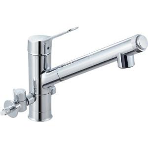 分岐水栓 LIXIL製のシングルレバー式（デッキタイプ） ナニワ製作所