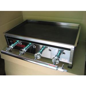 LPガス用 S-75(トユ付き) グリドル 鉄板寸法 750 x 450 9mm 表面黒皮