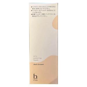 ビーリス b.ris エアリーカラーリングフォーム 80g ブラック 白髪染め