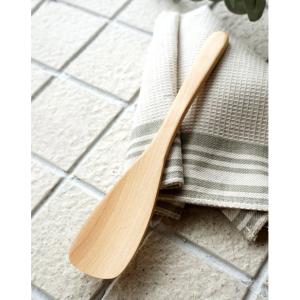 木製スパテル スパチュラ 穴無し 30cm 厚口 調理用木べら ヘラ