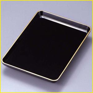 みよし漆器本舗 木質 8寸 切手盆 祝儀盆 漆塗り お盆 トレー 慶弔 名