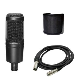 AKG アーカーゲー マイク C214 コンデンサーマイク + メタルポップ
