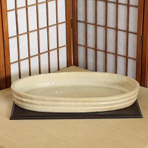 信楽焼 水盤 南蛮 凸 変形 12号 花器 陶器 池坊 嵯峨御流 生け花 華道