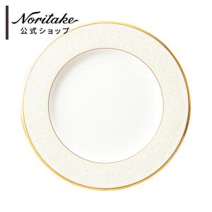 ノリタケ ホワイトパレス 27.5cmプレート ( ディナー皿 白 ゴールド