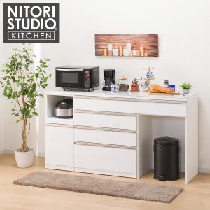 ニトリ（NITORI） キッチンカウンター(リガーレ180CT WH) キッチン収納