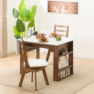 ニトリ（NITORI） 幅94(伸長時120) 伸長式ダイニングテーブル3点セット