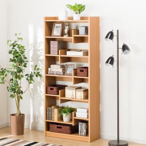 ニトリ（NITORI） Wスライド本棚 (M BS003 LBR) 書棚 ラック シェルフ