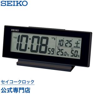 SEIKO セイコー 置時計デジタル時計 カレンダー 温度・湿度表示付