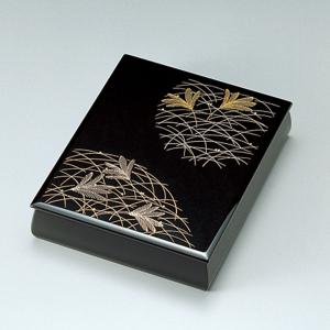 引出し 会津漆器 黒塗り 香梅 三つ引タンス 会津塗り 木繊 ギフト