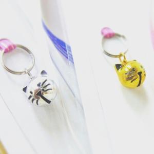 ネコ ねこ キャット 首輪 チャーム 鈴 すず 猫顔 シルバー ゴールド