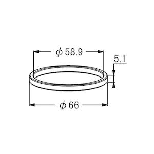 大野ゴム SZ-2169A オイルクーラーガスケット 16621-73G01 1A00-19