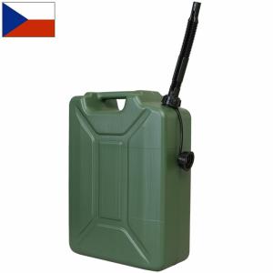 チェコ軍 ジェリカン プラスチック グリーン ノズル付き 10L デッド