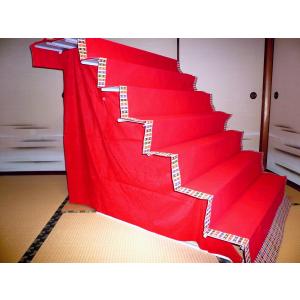 40号 間口120cm 七段・三段兼用 スチール製 ひな壇 （虹） 雛人形用