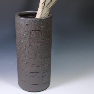 傘立て 陶器 おしゃれ 信楽焼 かさたて 和風 傘入れ モダン 黒 玄関