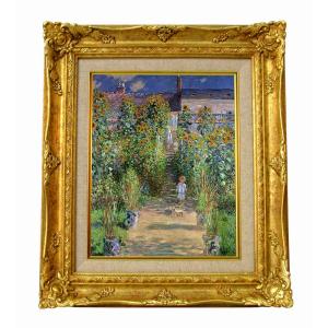 世界の名画 ルソー 牛のいる風景 ジクレーキャンバス複製画 豪華額装品