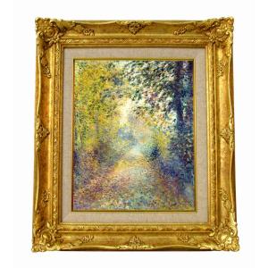 世界の名画 ルノワール 読書する二人の少女 ジクレーキャンバス複製画