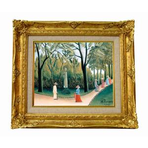 世界の名画 ルソー サジュニエ爺さんの馬車 ジクレーキャンバス複製画