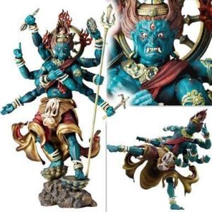 海洋堂 KT Project タケヤ式自在置物 風神(青)＆雷神(赤) 2種セット