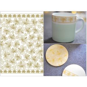 ポーセラーツ 白磁 ステーショナリー マグネット (ハート) 北欧風