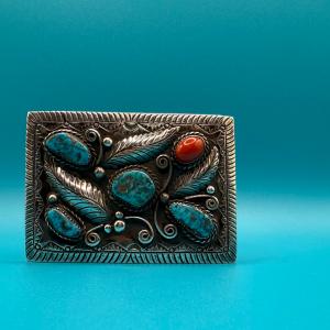 ターコイズバックル インディアンジュエリー/ネイティブアメリカン