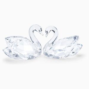 SWAROVSKI（スワロフスキー） スワン 2羽セット カップル 白鳥 ハート