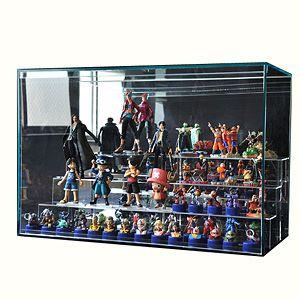 ひな壇3段付 ガラスエッジ 幅60cm 】♪開閉に場所を取らず重ねられる