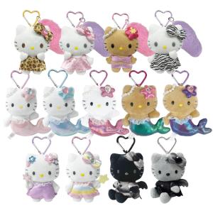 ハローキティ しっぽ付きマスコットキーホルダー ゼブラ キティちゃん