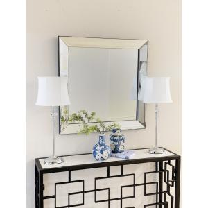 ウォールミラー 正方形 Lサイズ ミラー エレガント ラグジュアリー