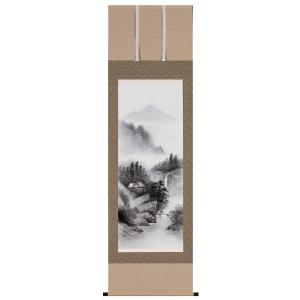 掛け軸専門 掛軸 販売 通販店 水墨山水（小林 翠月） 年中掛け 水墨画