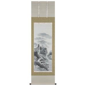 掛け軸専門 掛軸 販売 通販店 彩色山水（小林 翠月） 年中掛け 山水画