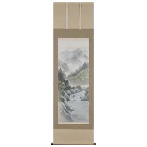 掛け軸専門 掛軸 販売 通販店 彩色山水（小林 翠月） 年中掛け 山水画