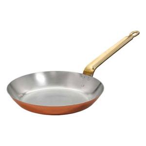 銅製 フライパン 30cm 内面メッキ無 板厚約2mm 業務用仕様 日本