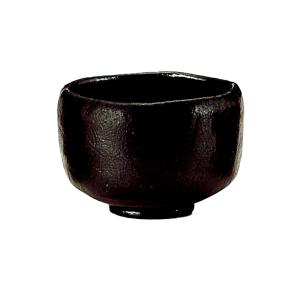 三代 佐々木昭楽作 銘「面影」 長次郎写 黒楽茶碗 茶道具 : ますや雲湧