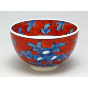 源右衛門窯 染錦柘榴絵 飯碗 有田焼 ご飯茶碗 : 陶器たて石 Yahoo!店
