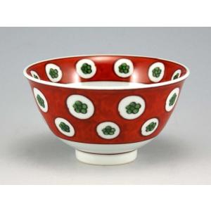 源右衛門窯 染付柘榴絵（中） 飯碗 有田焼 ご飯茶碗 : 陶器たて石