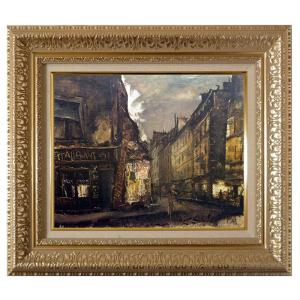 佐伯祐三 絵画 広告貼り F8号 【複製】【美術印刷】【世界の名画】【8