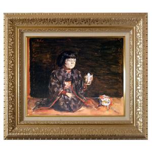 絵画 額装絵画 マリー・ローランサン 「ヴァランティーヌ」 世界の名画